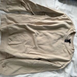 Beige Crewneck Sweatshirt